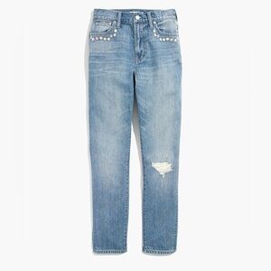 Madewell The Perfect Vintage Jean Floral Embroidered Edition